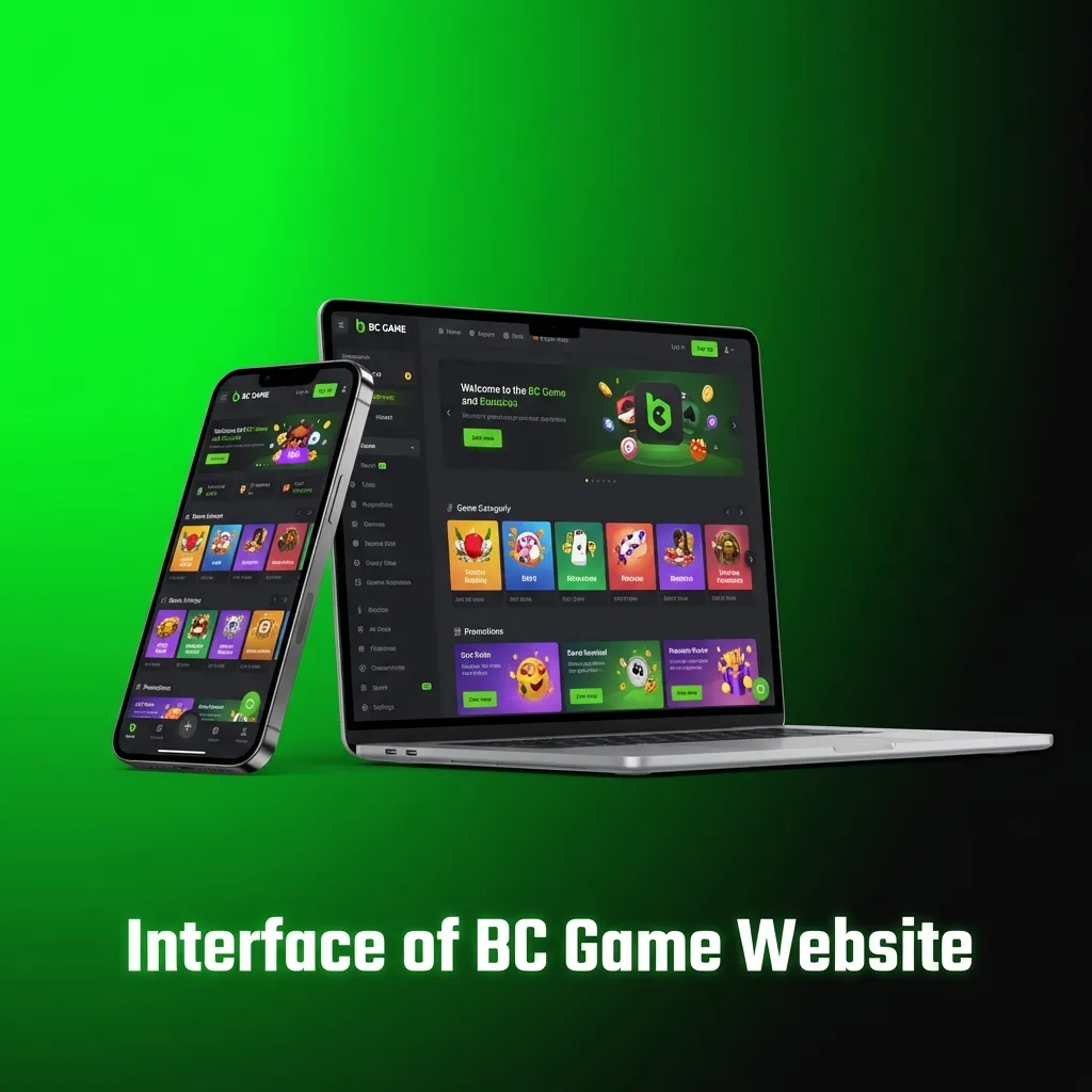 BC Game website interface showing navigation menu with Sports, Casino, Live Casino, Promotions, and VIP sections